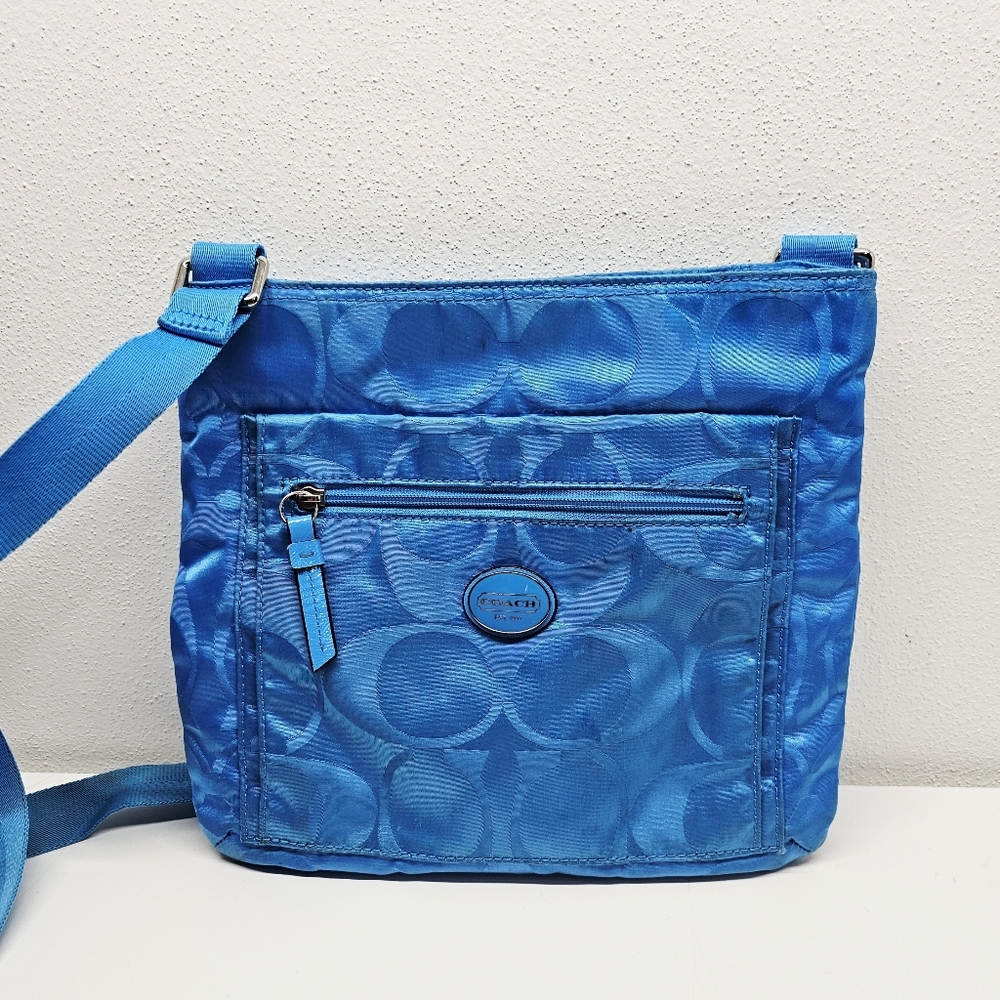 Coach Blue Crossbody Bag - Picture 2 of 15